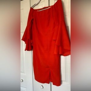 Burnt orange Venus long sleeve dress size 4